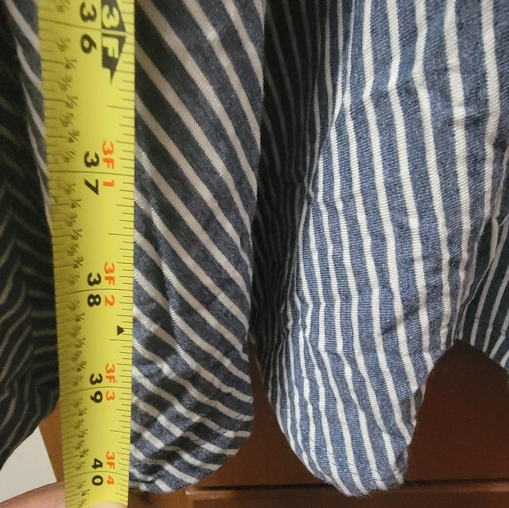 Cato Black & White Striped Maxi Skirt